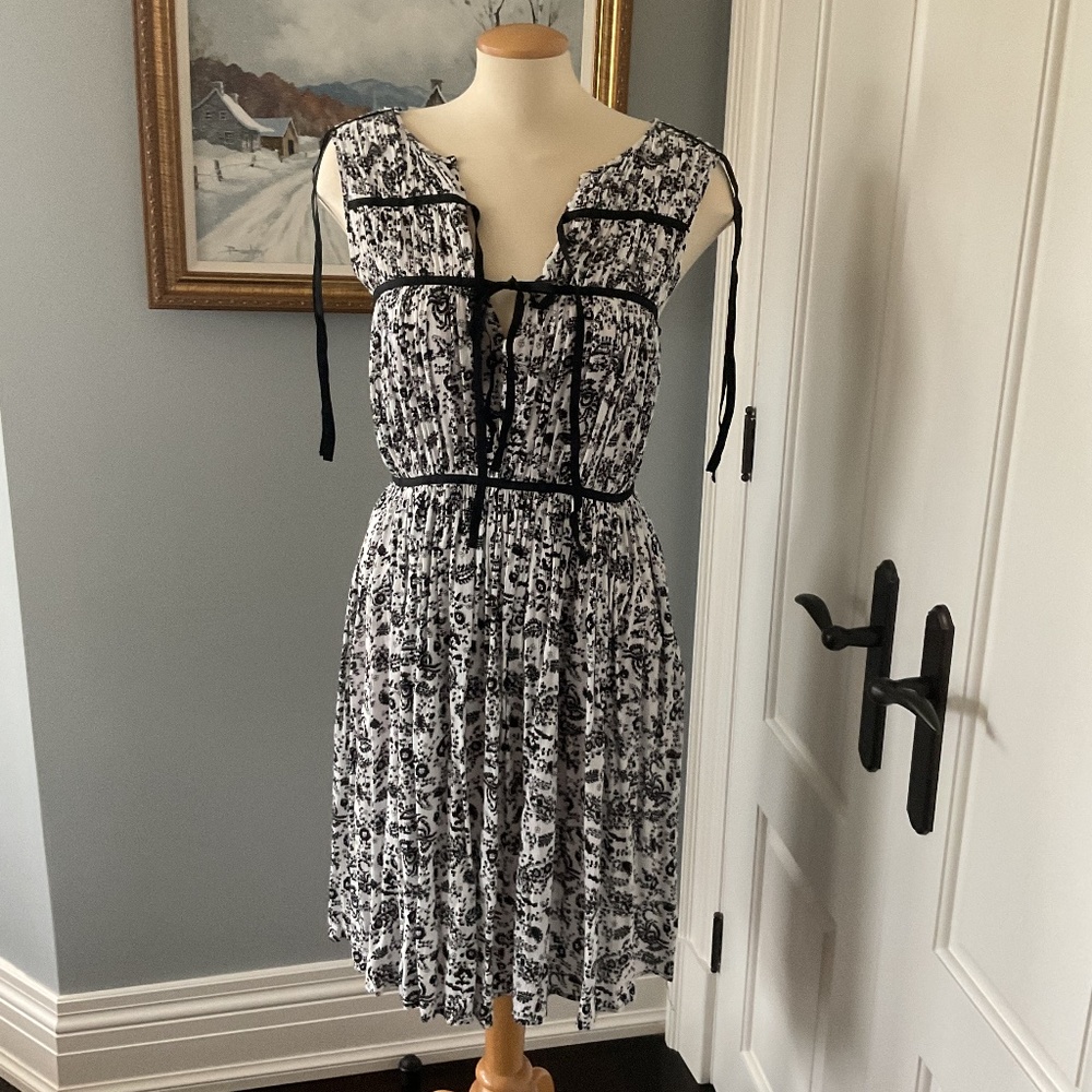 Rebecca Minkoff black and white dress size medium